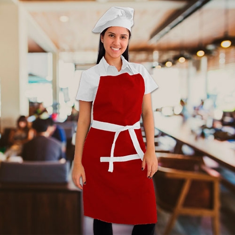 Avental Chef Feminino Osasco - Avental de Chef Personalizado