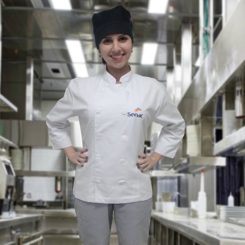 Avental de Chef Personalizado Orçar Mendonça - Avental Chef Feminino