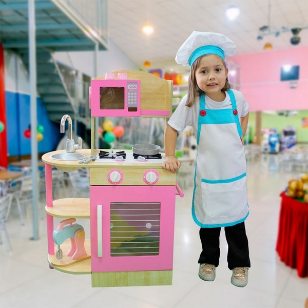 Onde Encontro Avental Chef de Cozinha Infantil Pari - Avental de Chef Personalizado