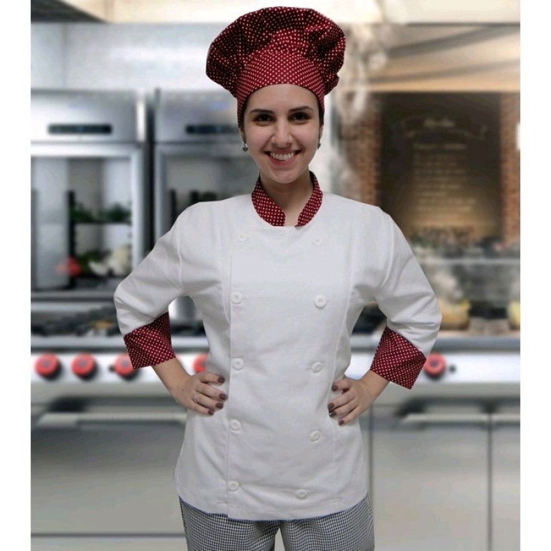 Touca Personalizada de Cozinheiro Preço Santa Cecília - Touca Cozinheiro com Avental